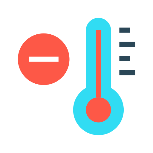 Climate Decrease Temperature Thermometer Weather Icon Download On Iconfinder Weather - Modern Vintage Illustration - 8K