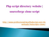 Ppt Php Script Directory Website Sourceforge Clone Script