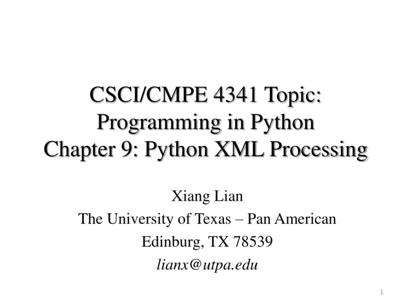 Ppt Csci Cmpe 4341 Topic Programming In Python Chapter 9 Python Xml - Stunning Geometric Art - Desktop
