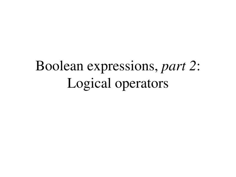 Understanding Logical Operators And Compound Boolean Expressions Course Hero - Perfect Abstract Design - Desktop