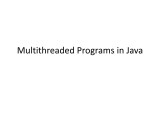 Ppt Multithreaded Programs In Java Powerpoint Presentation Free