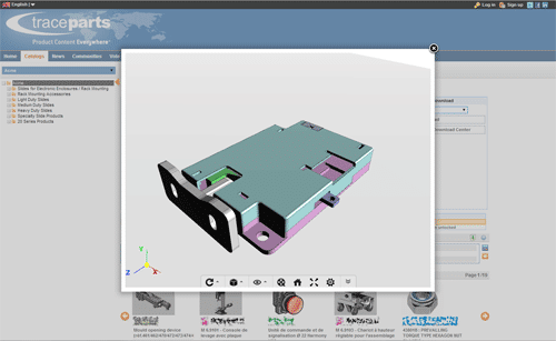 Traceparts Enables Support For Webgl 3d Rendering Of Millions Of Cad Models On Tracepartsonline Net