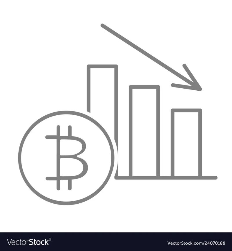 Bitcoin Price Increase And Decrease Flat Icon Stock Vector Colourbox - Premium City Illustration Gallery - Ultra HD