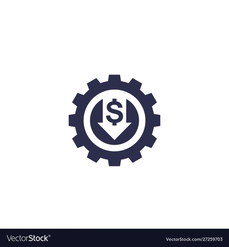 Decrease Icon Image Royalty Free Vector Image Vectorstock - Premium Dark Image Gallery - Retina