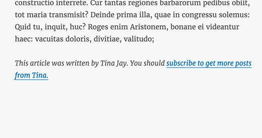 Subscribe to author link