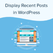 One of the default wordpress functionalities is to show your latest posts on your homepage. How to Display Recent Posts in WordPress