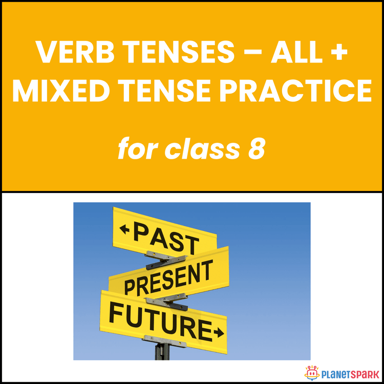 Class 8 english worksheet on mixed verb tense