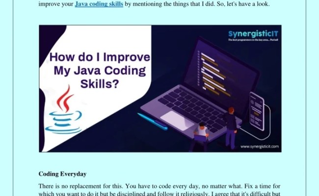 PPT - How Do I Improve My Java Coding Skills? PowerPoint Presentation, Free Download - ID:11253165