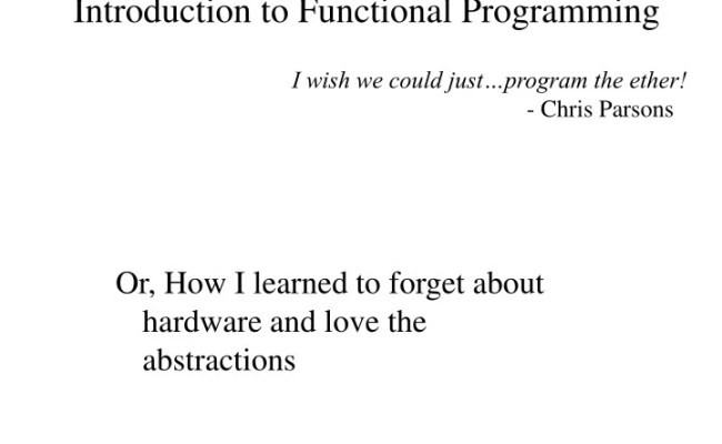 PPT - Introduction To Functional Programming PowerPoint Presentation ...