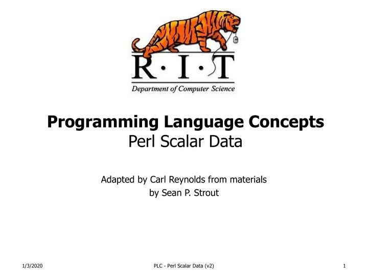 Ppt Programming Language Concepts Perl Scalar Data Powerpoint - Space Textures - Incredible Full HD Collection