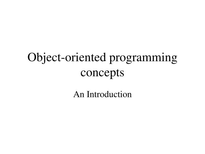 Object Oriented Programming Concepts Powerpoint Presentation And Slides - Download Elegant City Illustration | High Resolution