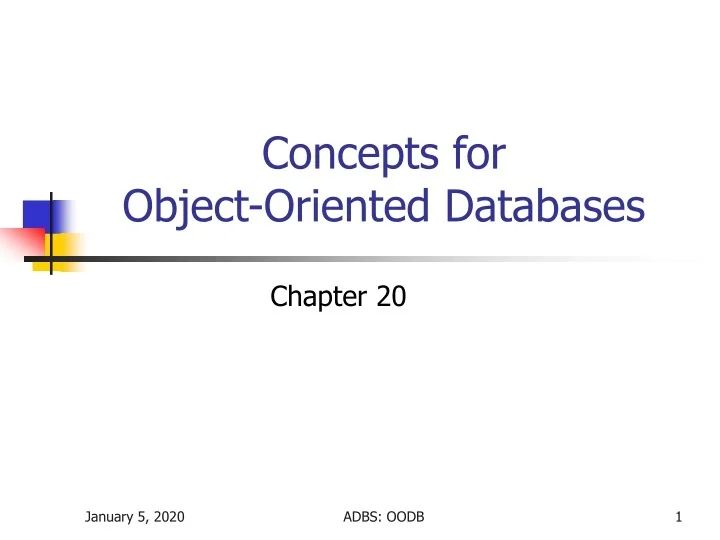 Concepts For Object Oriented Databases Ppt - Best Gradient Pictures in Retina