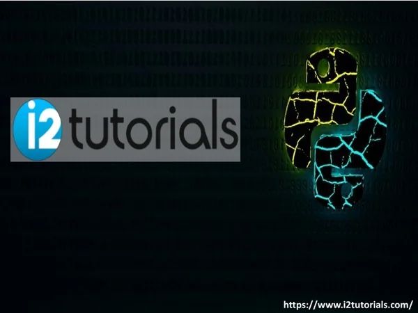 Ppt Machine Learning Tutorial Python Tutorial I2tutorials - Best Nature Pictures in Retina