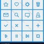 Flat Ui Design Elements - Set Of Basic Web Icons Vector Image