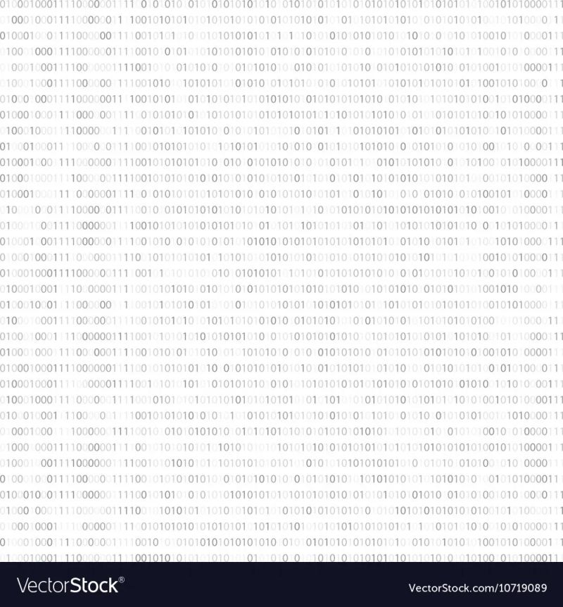 Binary Code Algorithm Binary Data Code Encryption Vector Image - Download High Quality Vintage Background | HD
