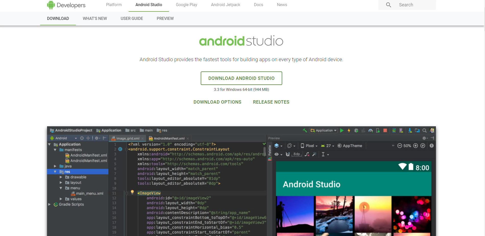 The adaptive theme on windows and linux now features custom title bars. Android Studio Tutorial For Beginners Android Authority
