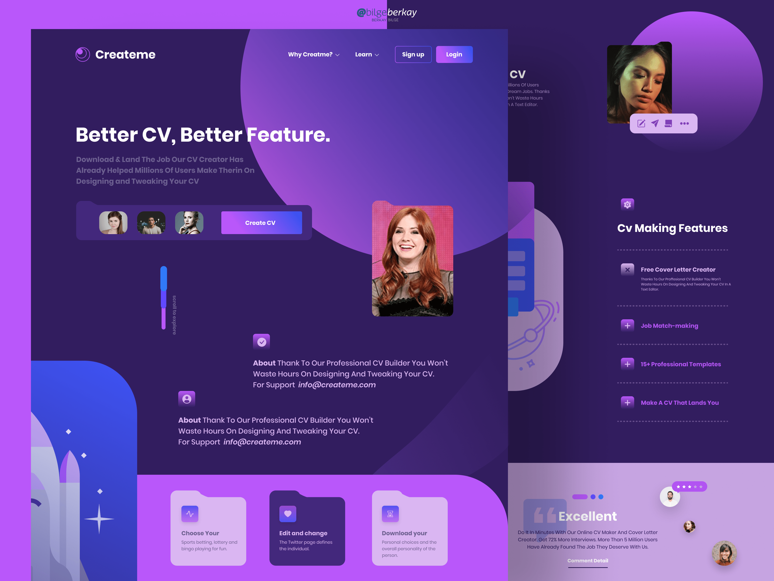 Design Website User Interface Freelancer - Artistic Light Pattern - HD