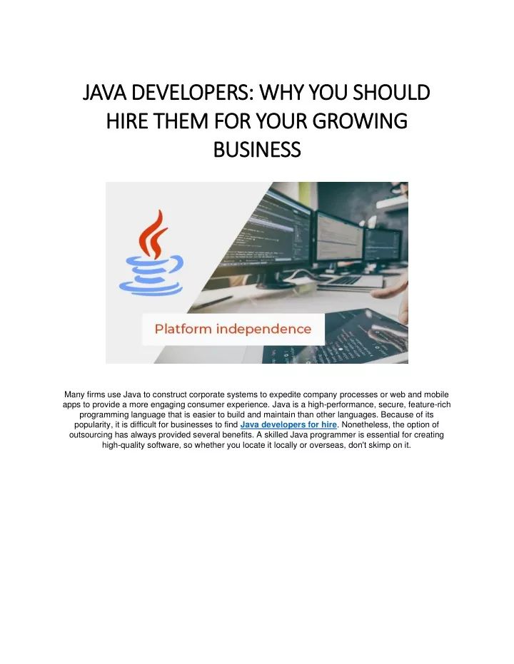 Ppt Why Should You Hire Java Developers In India Powerpoint - Mountain Images - Amazing Mobile Collection