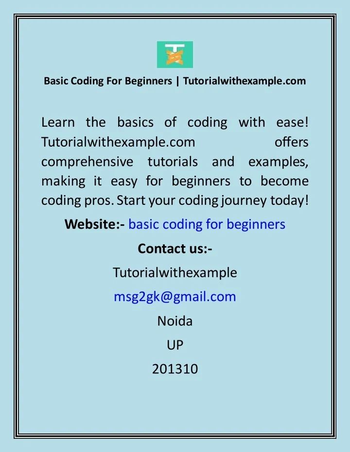 Basic Coding For Beginners Tutorialwithexample - Best Abstract Illustrations in Desktop