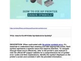 Ppt How To Fix Hp Printer Symbols Error Quickly Powerpoint