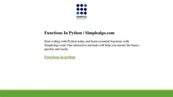 Python Tutorial From Beginner To Advanced Simplealgo Com By Simple - 8K Space Wallpapers for Desktop