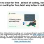 PPT - Learn To Code For Free , School Of Coding, How To Learn Coding ...