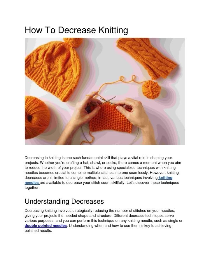 Learn How To Decrease In Knitting K3tog Knitpro - Mountain Art Collection - Mobile Quality