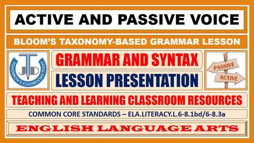 Can you write definitions for 'active' and 'passive' voice? Active And Passive Voice Powerpoint Presentation By John Dsouza