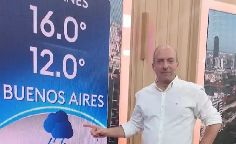 Murió el meteorólogo Fernando Confessore a los 58 años