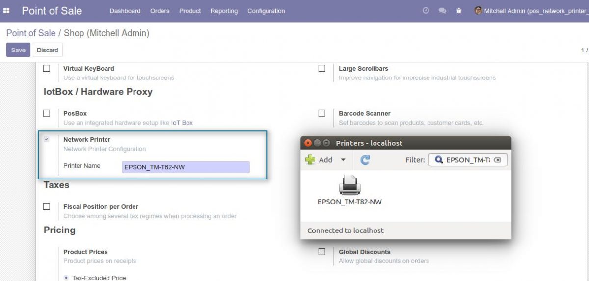 Odoo Pos Network Printer For Module Network Printer For Odoo Pos
