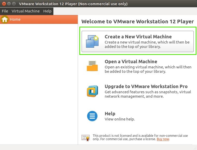 create virtual machine