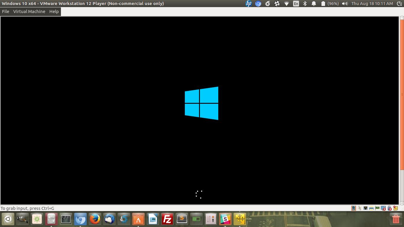 Running Windows 10 - Virtual Machine