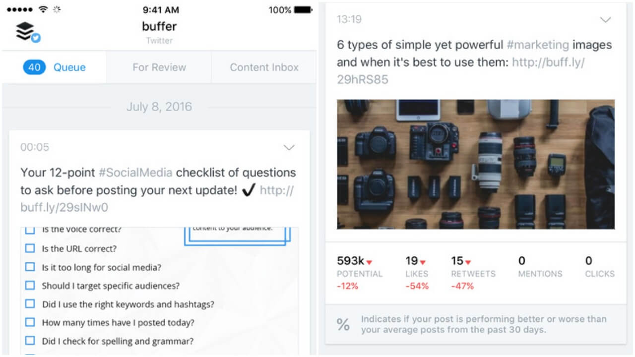 buffer for iPhone