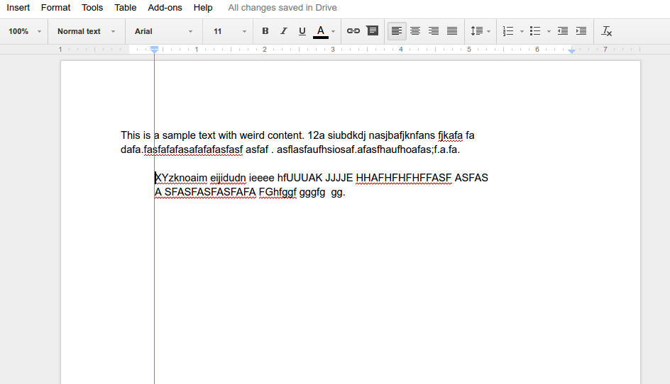 paragraph margin