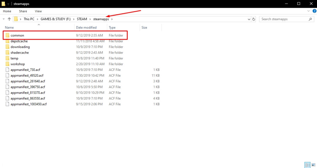 steam folder