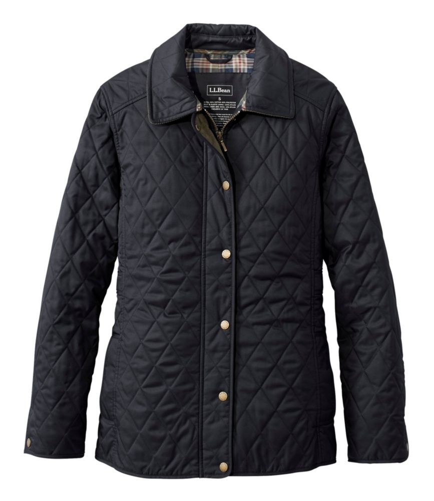 womens quilted riding jacket casual jackets at llbean on women's quilted barn jacket