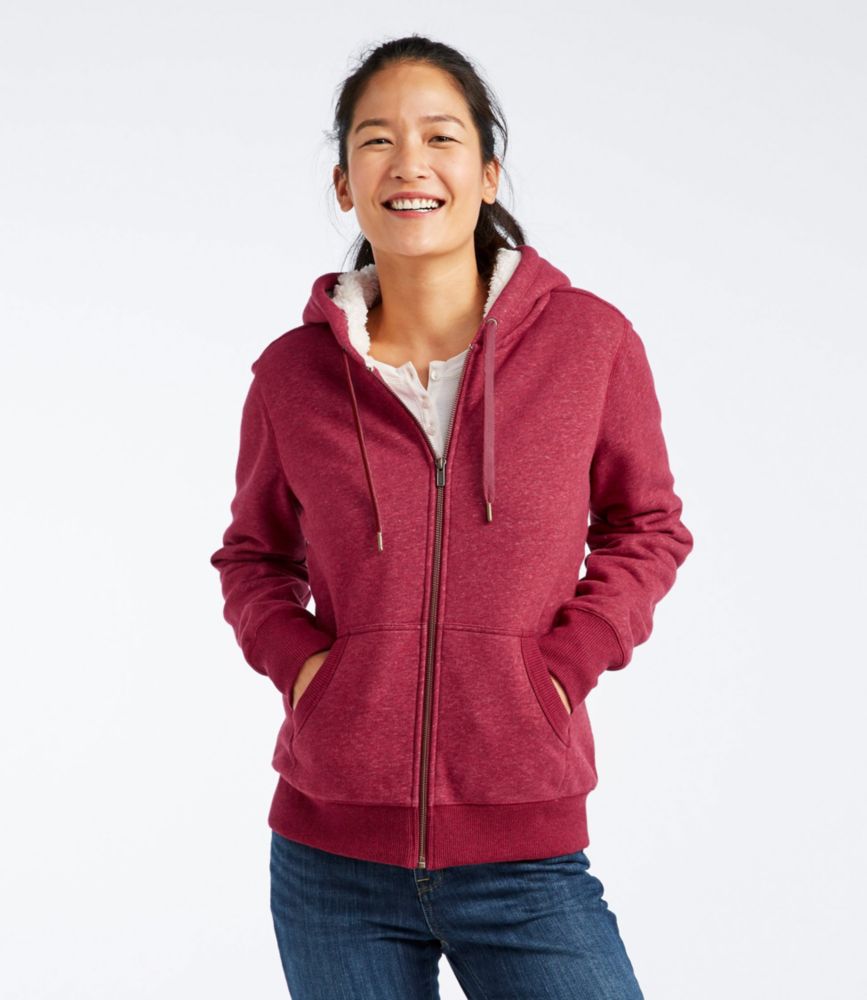 womens sherpa-lined hoodie sweatshirts fleece at llbean on sherpa hoodie womens uk