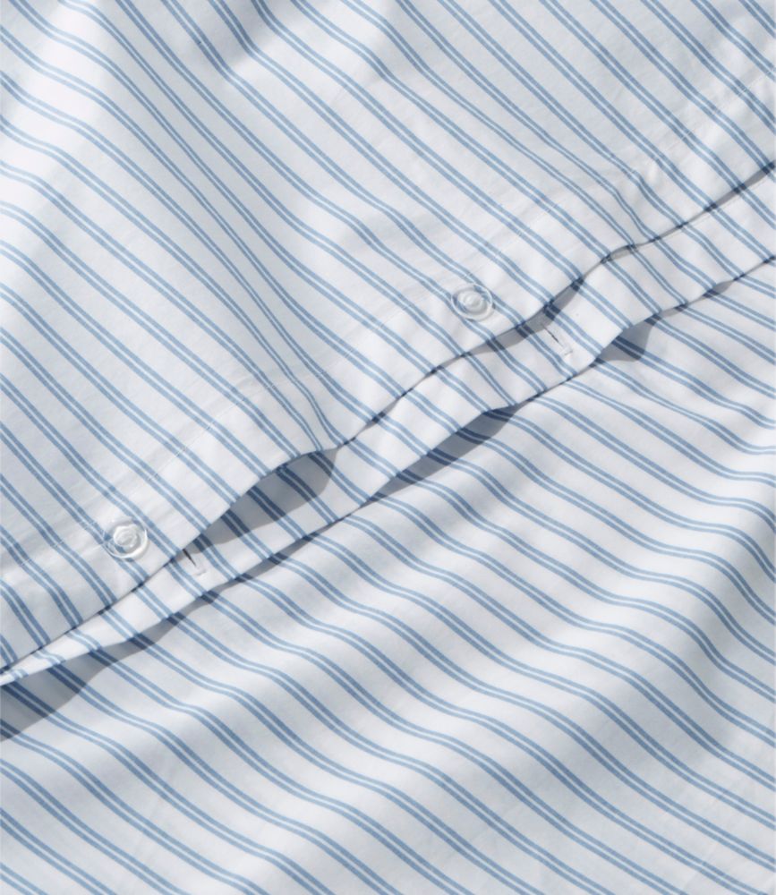 Premium egyptian percale comforter cover collection, stripe