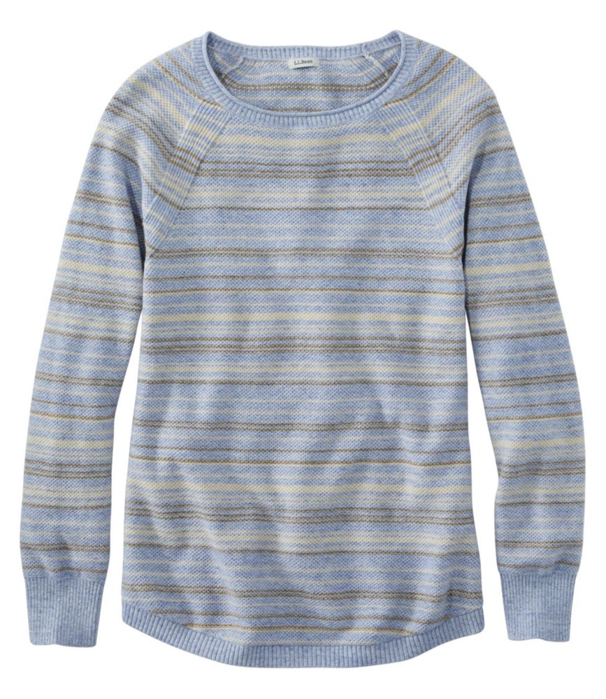womens textured cotton sweater long-sleeve stripe sweaters at llbean on women's short sleeve cotton sweaters