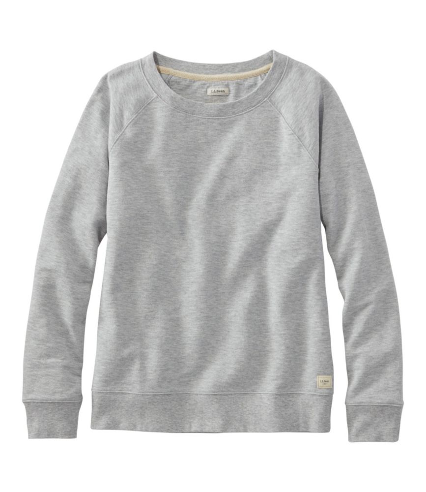 womens organic cotton crewneck sweatshirt sweatshirts fleece at llbean on women's all cotton sweatshirts
