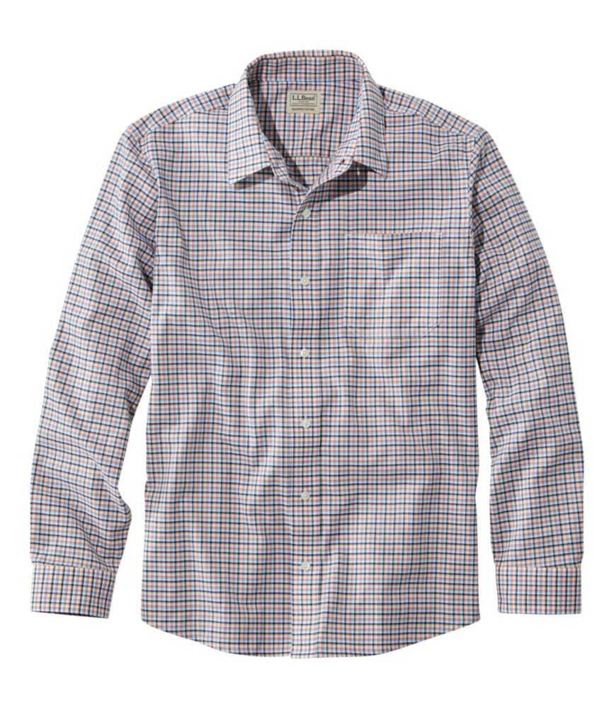 Men's wrinkle-free ultrasoft brushed cotton shirt, long-sleeve