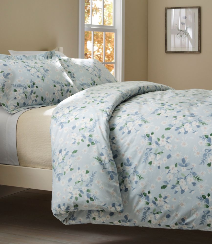Premium egyptian percale comforter cover collection, daisy