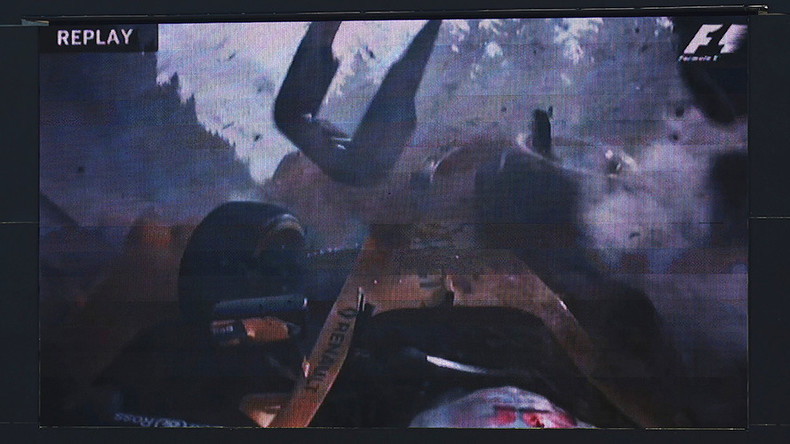 Huge Crash Stops F1 Belgian Grand Prix Video Rt Sport News