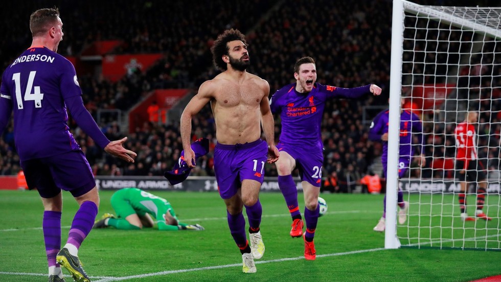 Two players who arrived to merseyside directly from st. â€˜Perfectly timed!â€™ Shirtless Salah gives teammates the