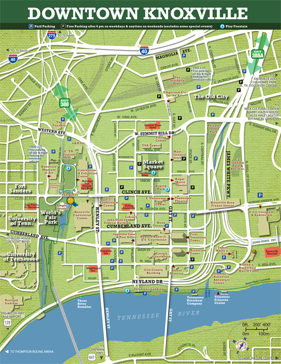 Maps Parking City Of Knoxville 