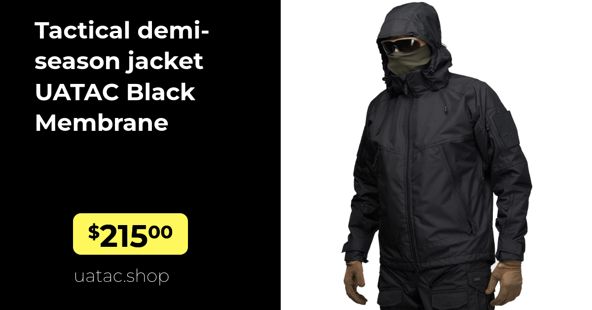 Demi Season Jacket Uatac Gen 5 6 Black Membrane