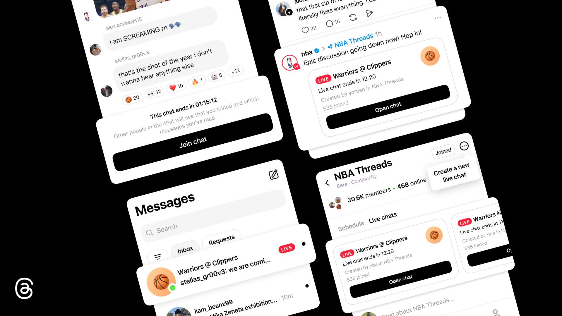 Threads Introduces Live Chats for Real-Time Event Interaction