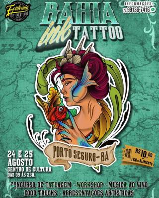 Cartaz convenção de tatuagem ilhéus bahia Eventos E Convencoes De Tatuagens Em Salvador