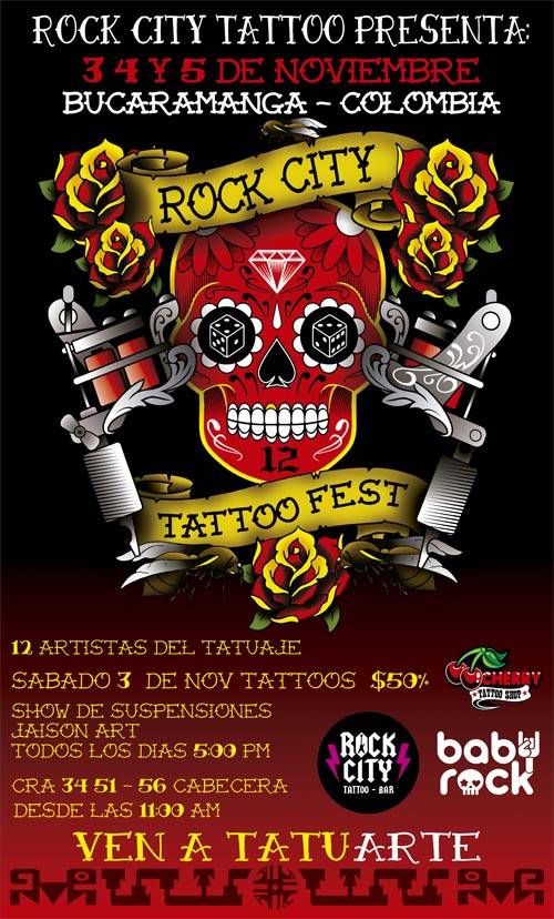 2º Rock City Tattoo Fest Bucaramanga | Tattoofilter 828_x_500_jpg