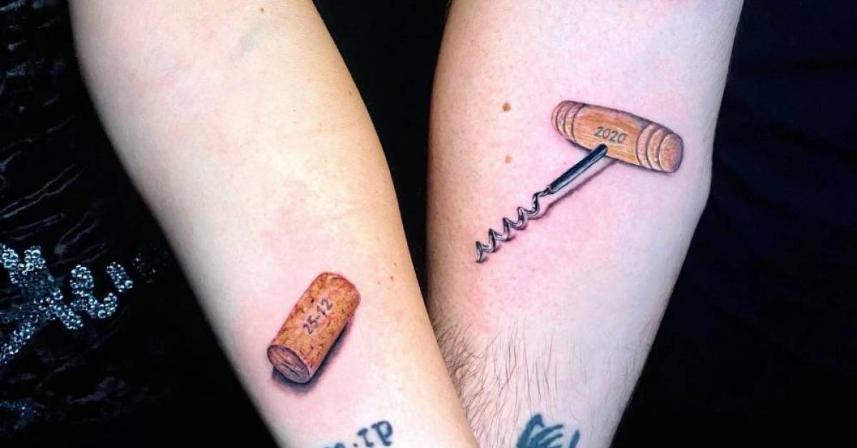 Cork stopper tattoos